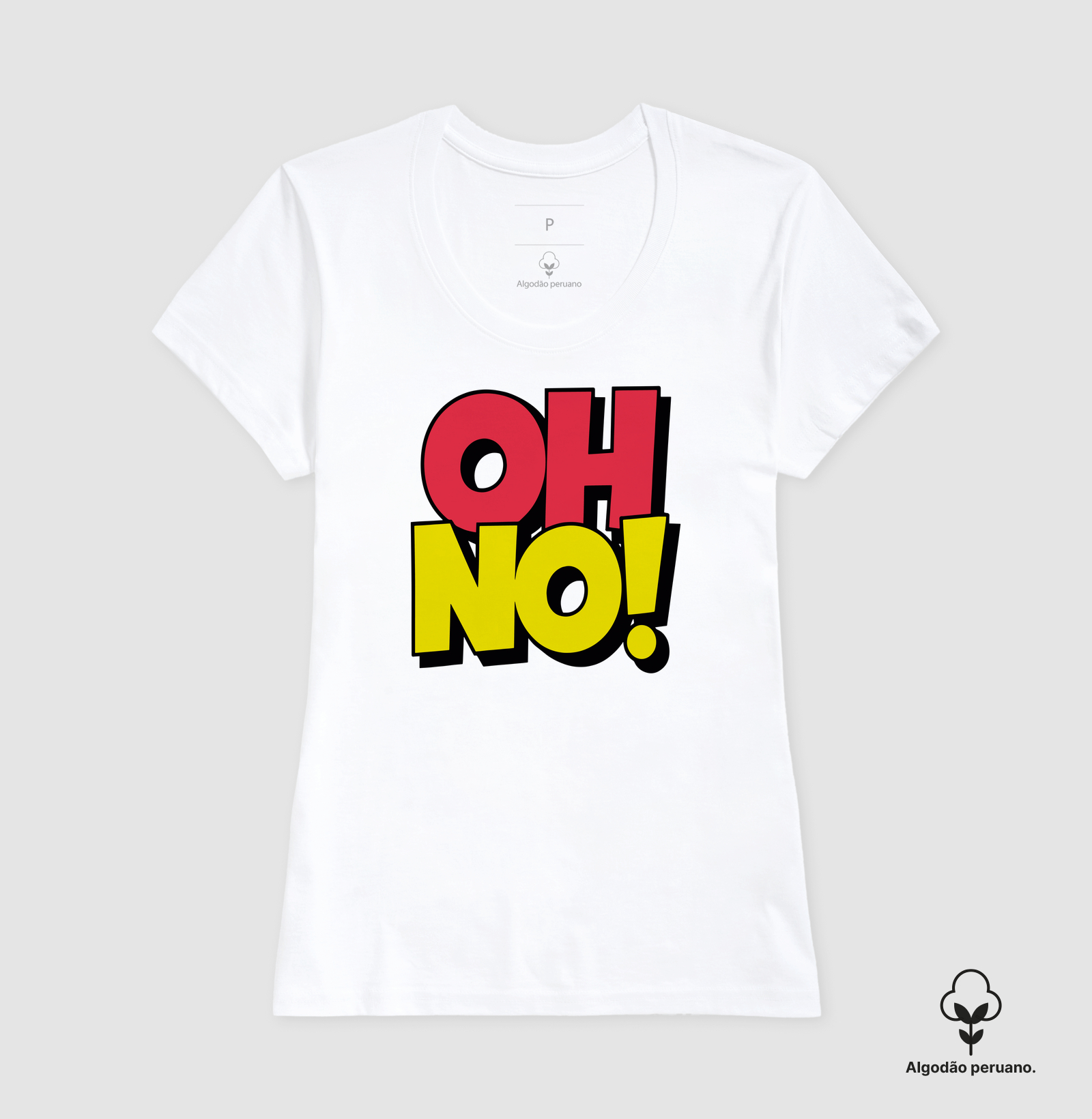 Camiseta Algodão Peruano OH NO! - Imagem 4