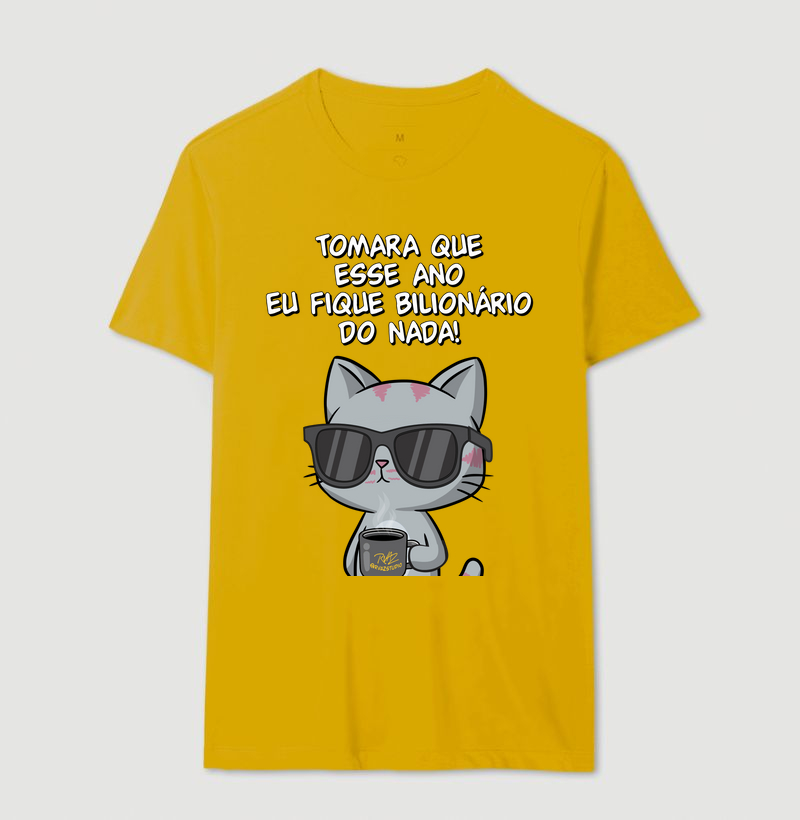 Camiseta Gato Sincero Bilionário - Imagem 14