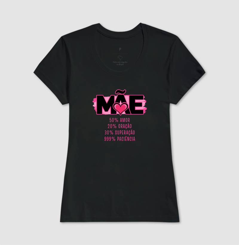 Camiseta Feminina Acinturada 100% Mãe - Imagem 2