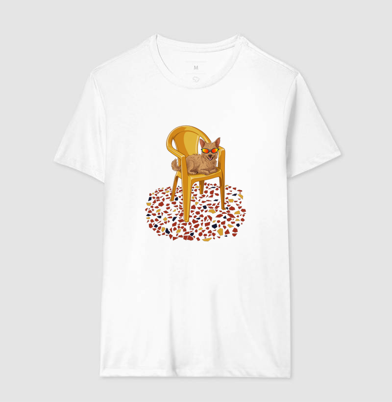 Camiseta Fiapo Kaki Regular Fit - Imagem 4