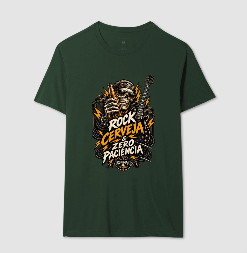 Camiseta Rock, Cerveja & Zero Paciência - Imagem 12