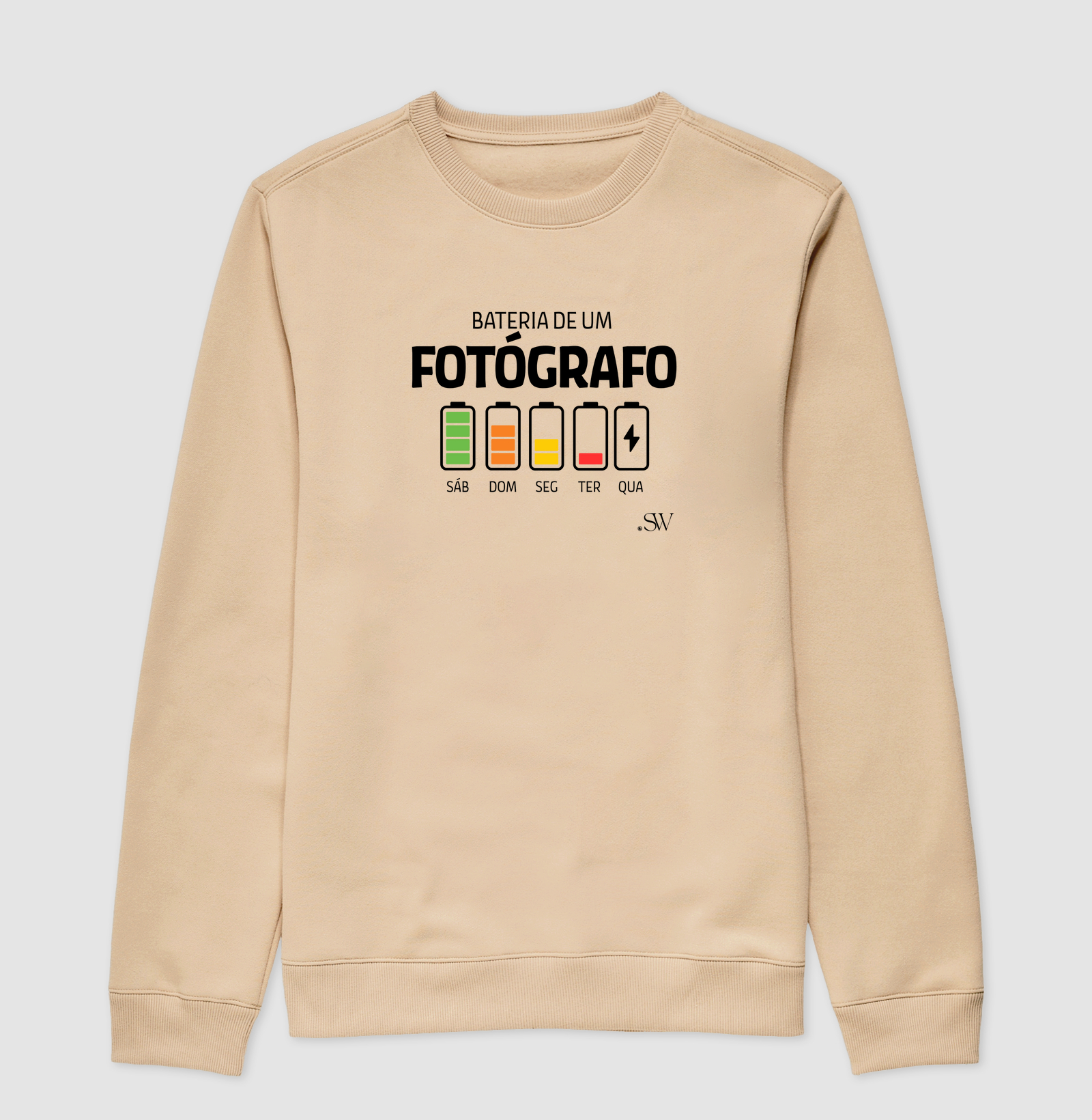 Suéter Moletom Fotógrafo | Shutter 04 Fotografia | Bateria original - Imagem 3