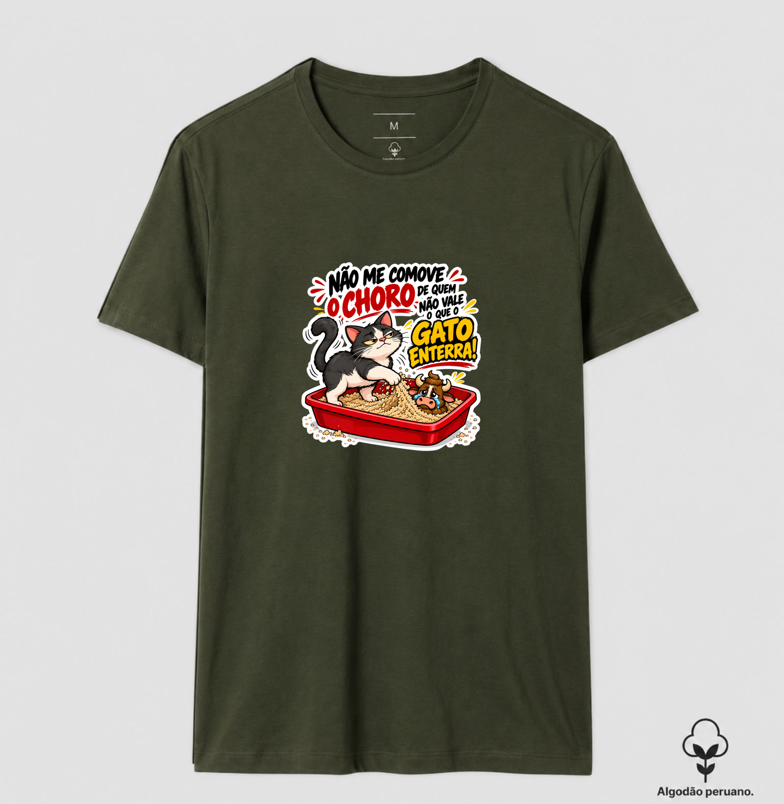 Camiseta Gato Poop em Algodão - Imagem 2