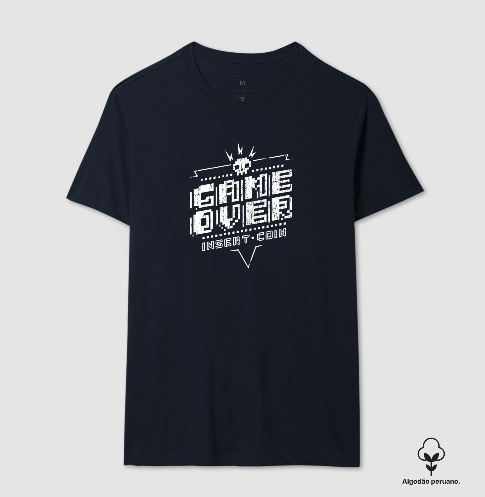 Camiseta Algodão Peruano Game Over - Imagem 4