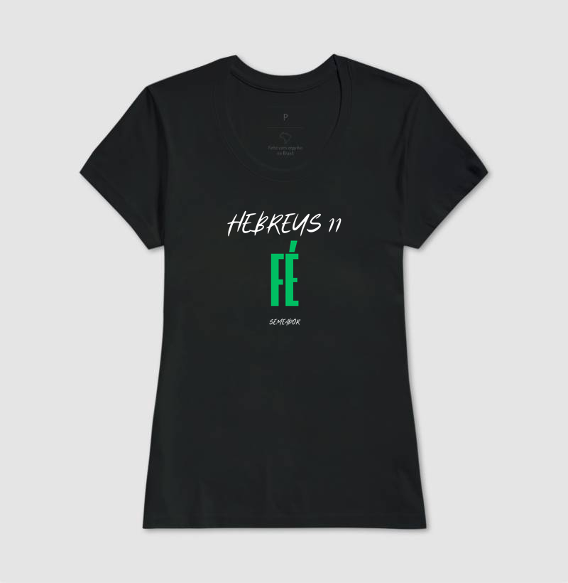 Camiseta Cristã Hebreus 11 Fé - Imagem 3