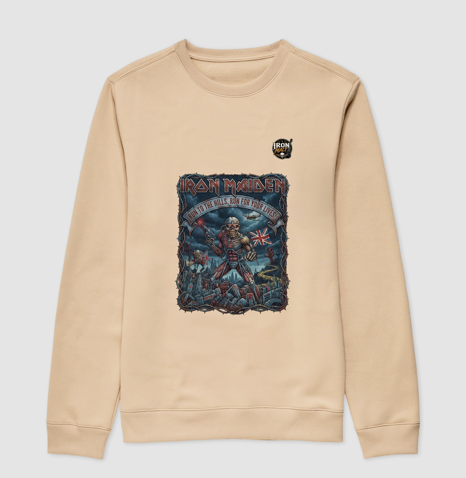 Camiseta Iron Maiden “Run to the Hills” - Imagem 3