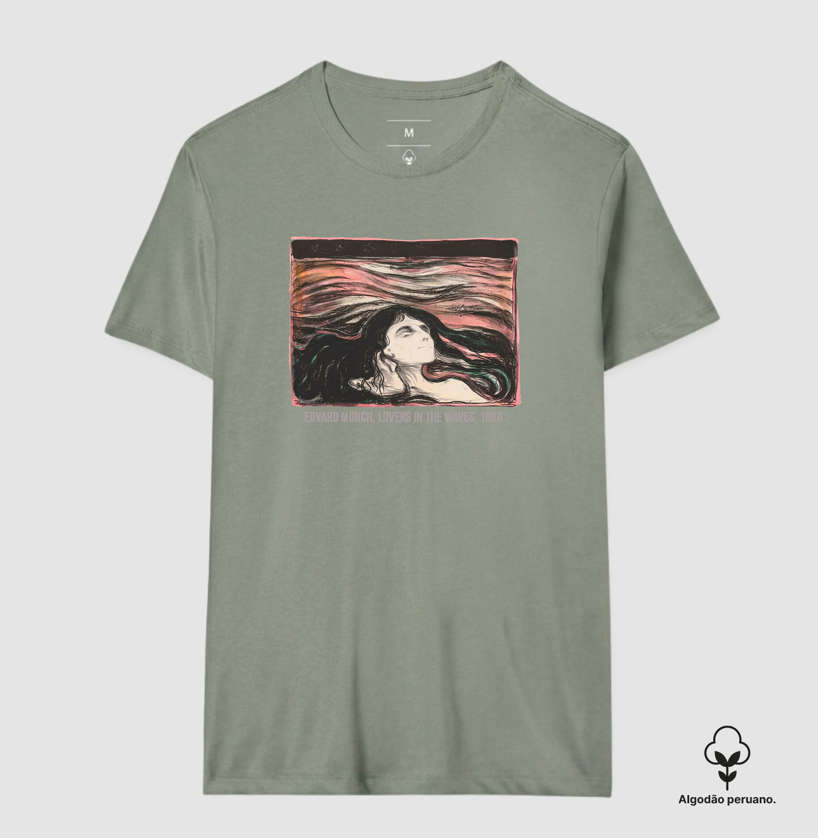 Camiseta Algodão Tanguis Peruano Lovers In The Waves Munch - Imagem 7