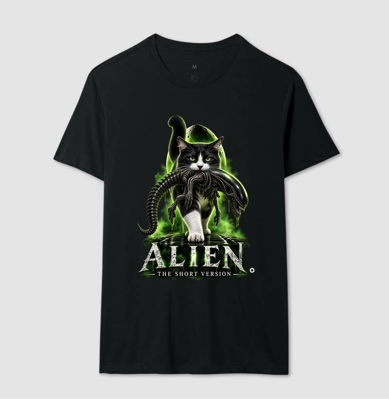 Camiseta Alien – The Short Version Gatos (frajolinha) - Imagem 2