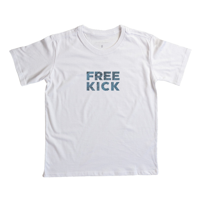CAMISETA INFANTIL FREE KICK AZUL ABSTRATO - Imagem 2
