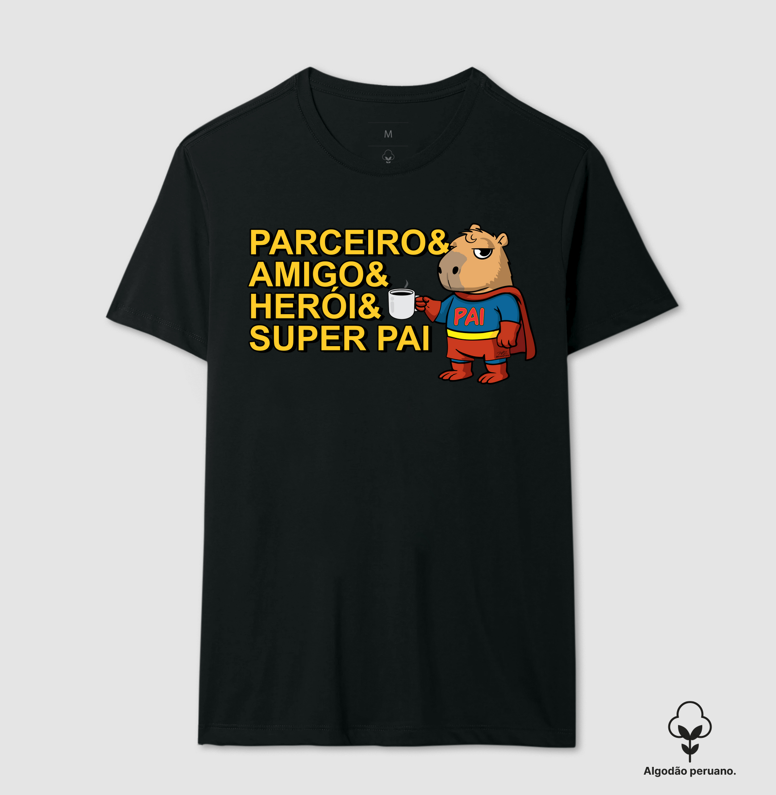 Camiseta Capivara Pai Super - Imagem 2