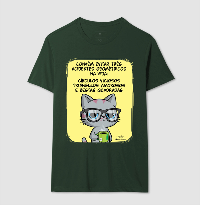 Camiseta Gato Sincero Geometria - Imagem 12