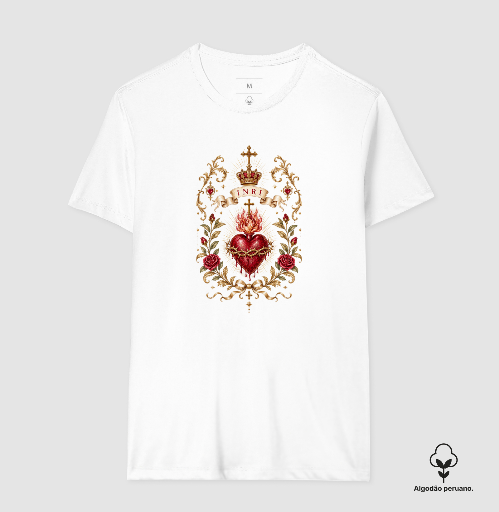 Camiseta Algodão Peruano Cor Iesu - Imagem 5