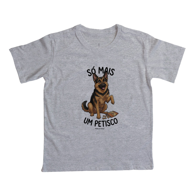CAMISETA INFANTIL PASTOR ALEMÃO PETISCO - Imagem 6