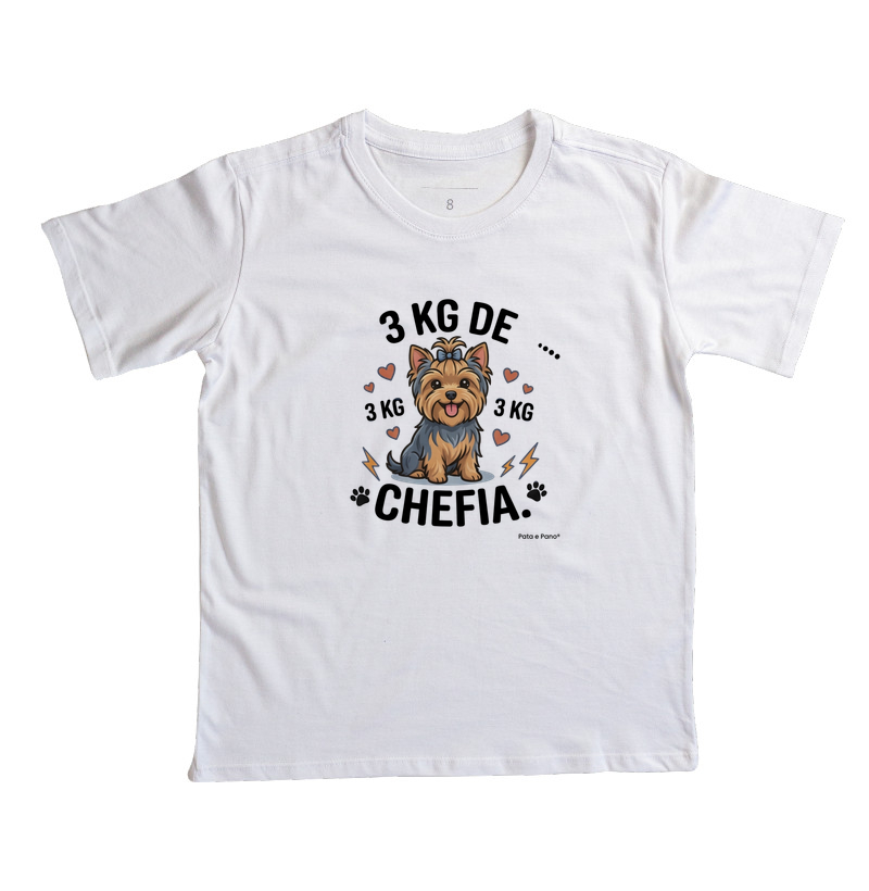 CAMISETA INFANTIL YORKSHIRE 3 KG - Imagem 3