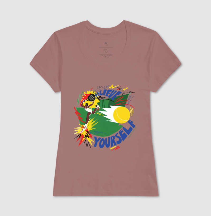 Camiseta Padel Believe In Yourself Retrô - Imagem 9