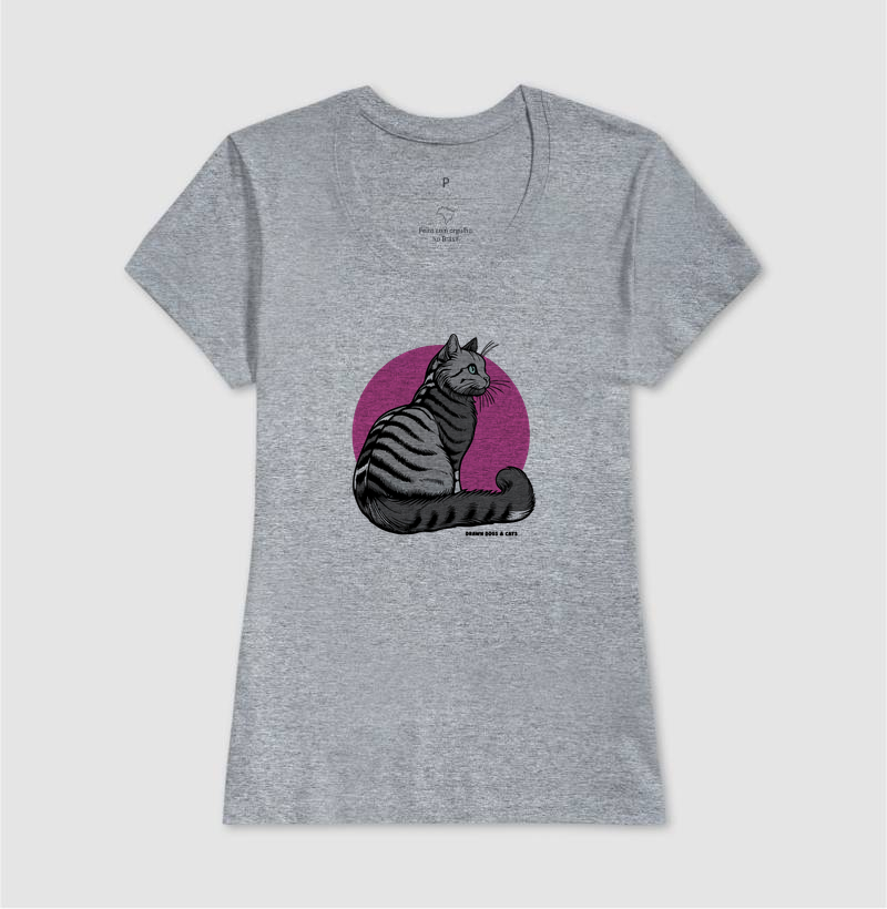 Gato cinza e fundo rosa - Imagem 10