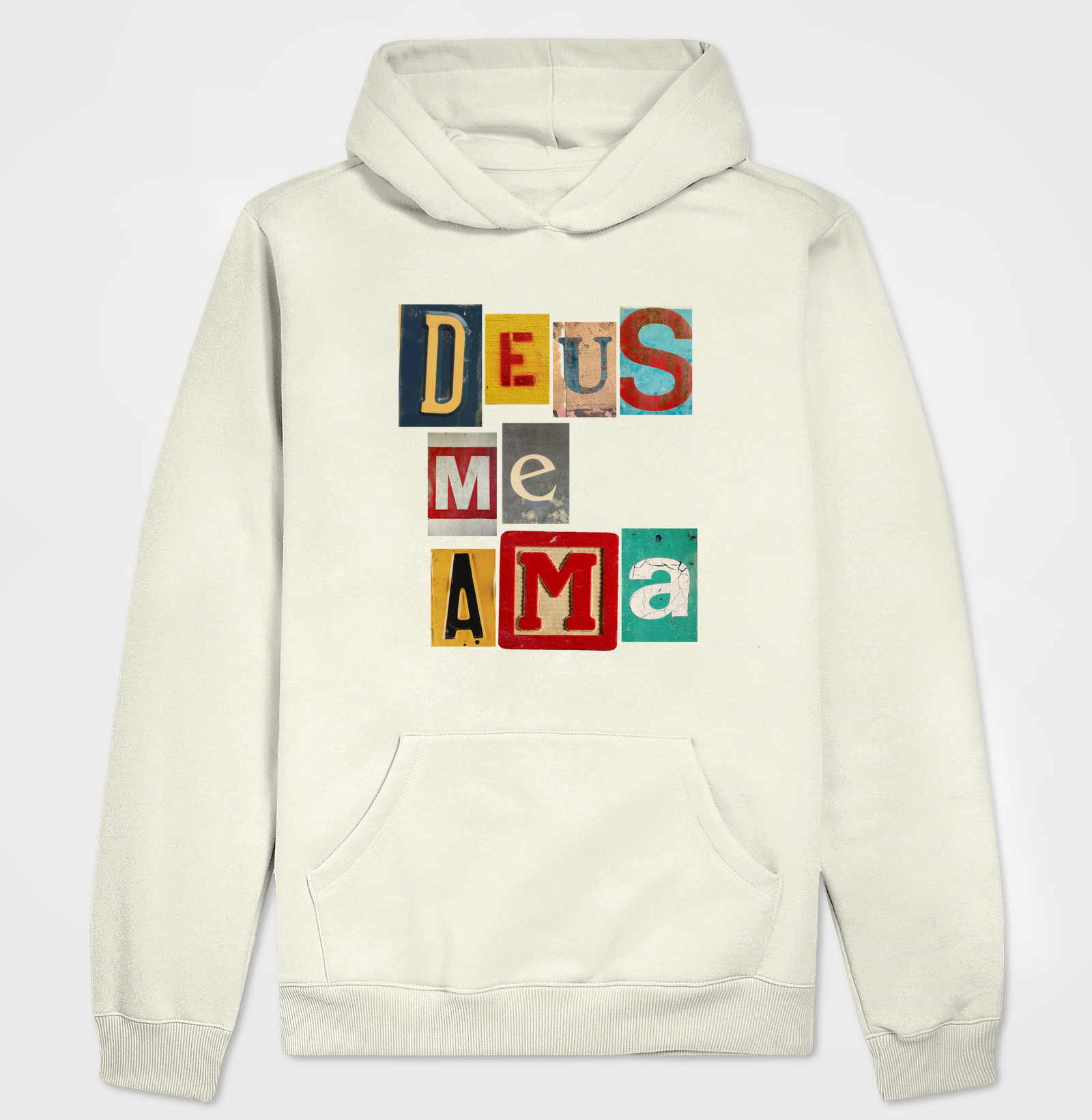 Hoodie Moletom Cristão Deus Me Ama - Imagem 3
