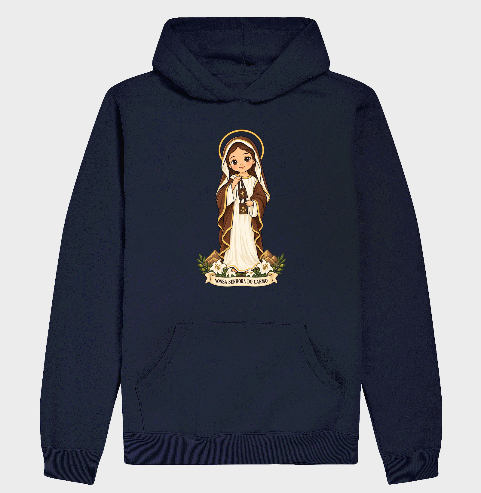 Nossa Senhora do Carmo estilo chibi - Imagem 4