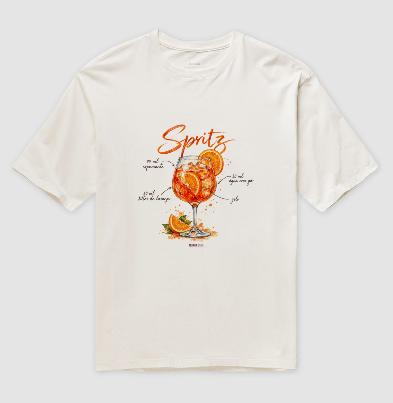 Camiseta Oversized Spritz – Drink com Espumante e Bitter de Laranja - Imagem 4