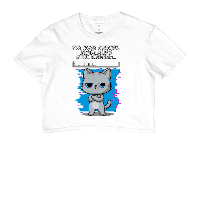 Camiseta Gato Sincero Paciência - Imagem 3