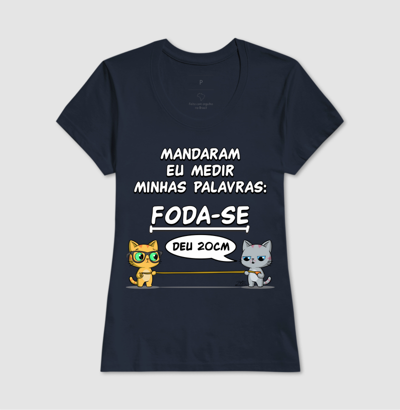 Camiseta Gato Sincero Medir Palavras - Imagem 7