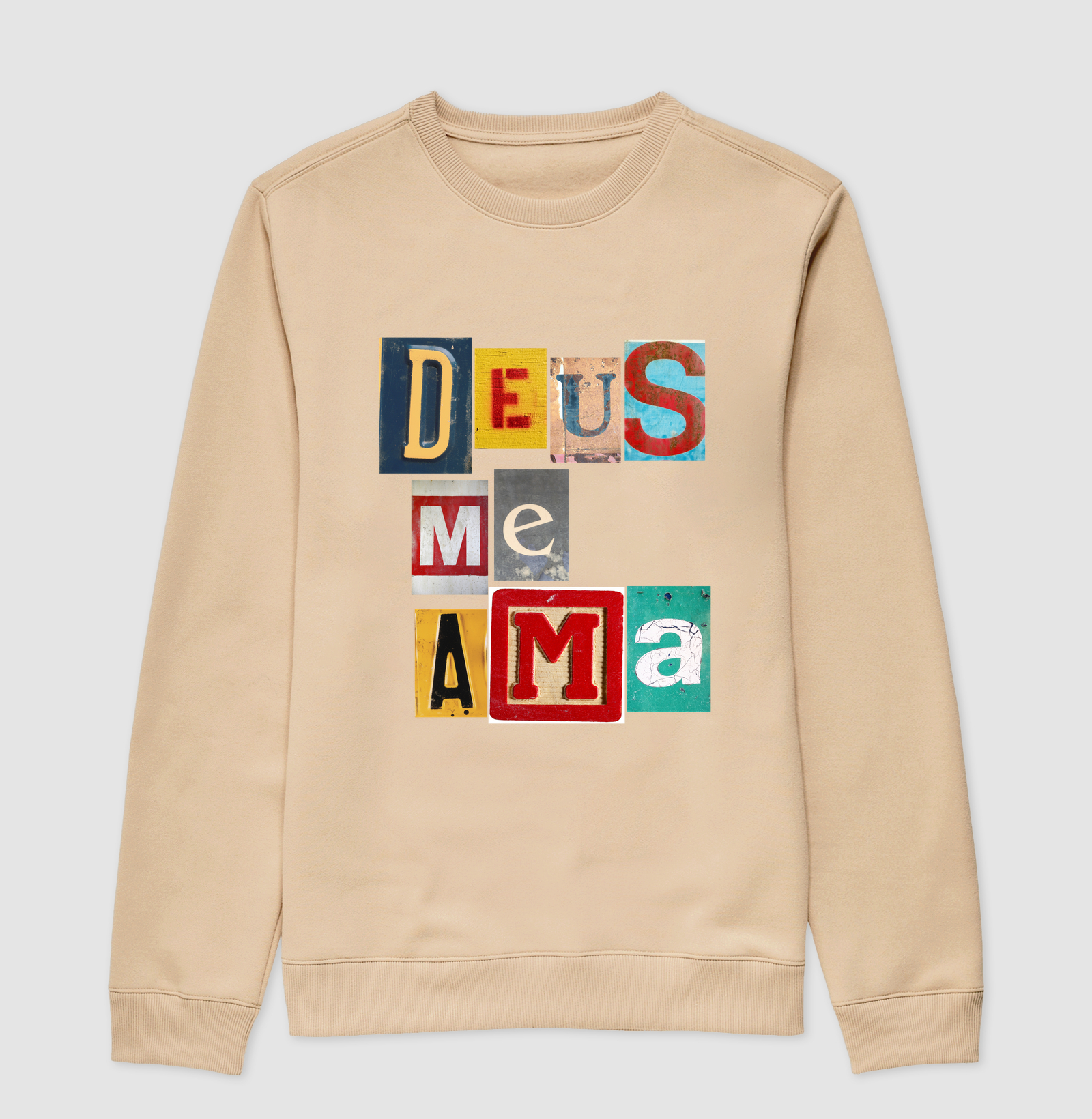 Suéter Moletom Cristão Deus Me Ama - Imagem 3