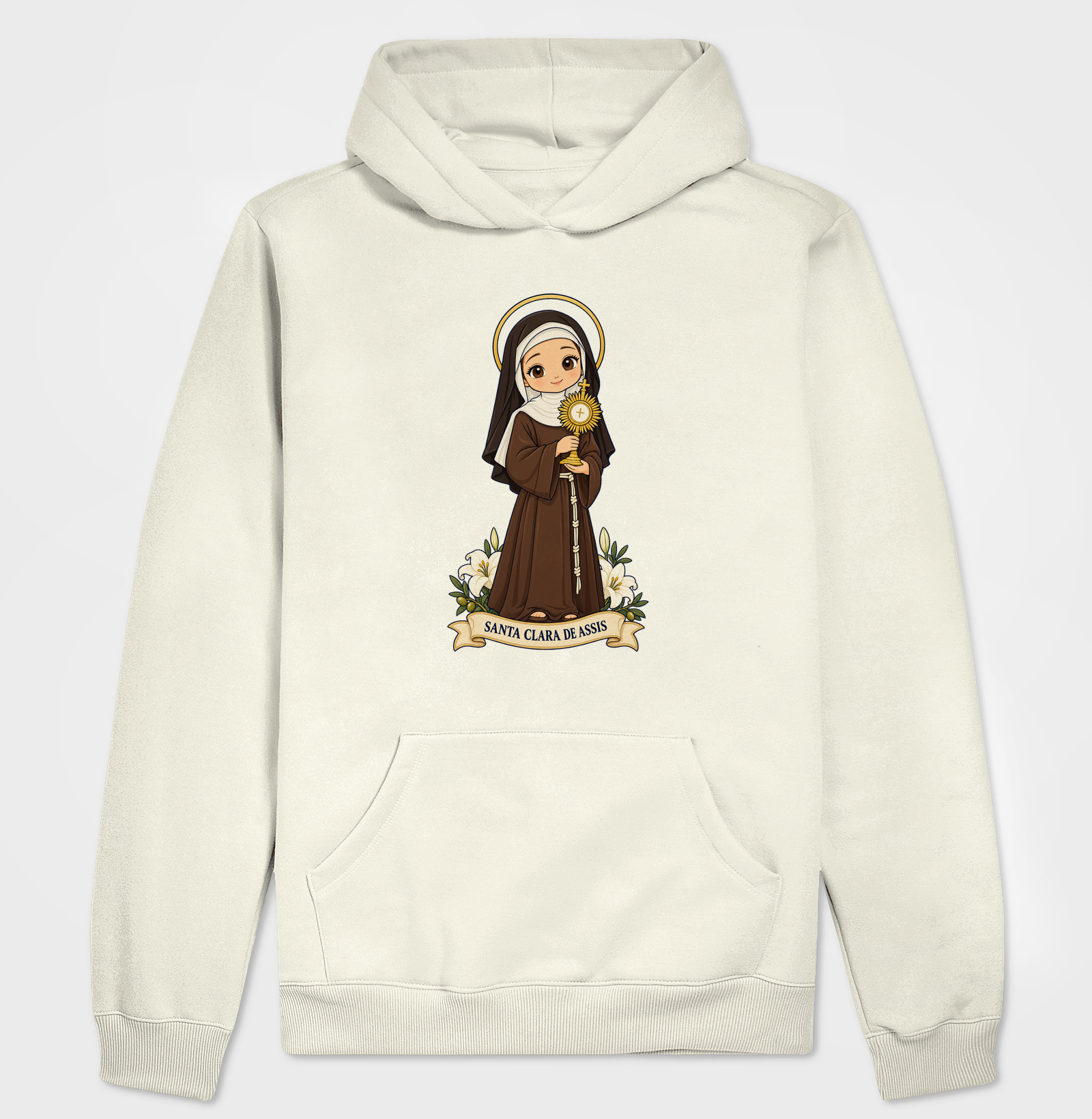 Santa Clara de Assis estilo chibi - Imagem 3