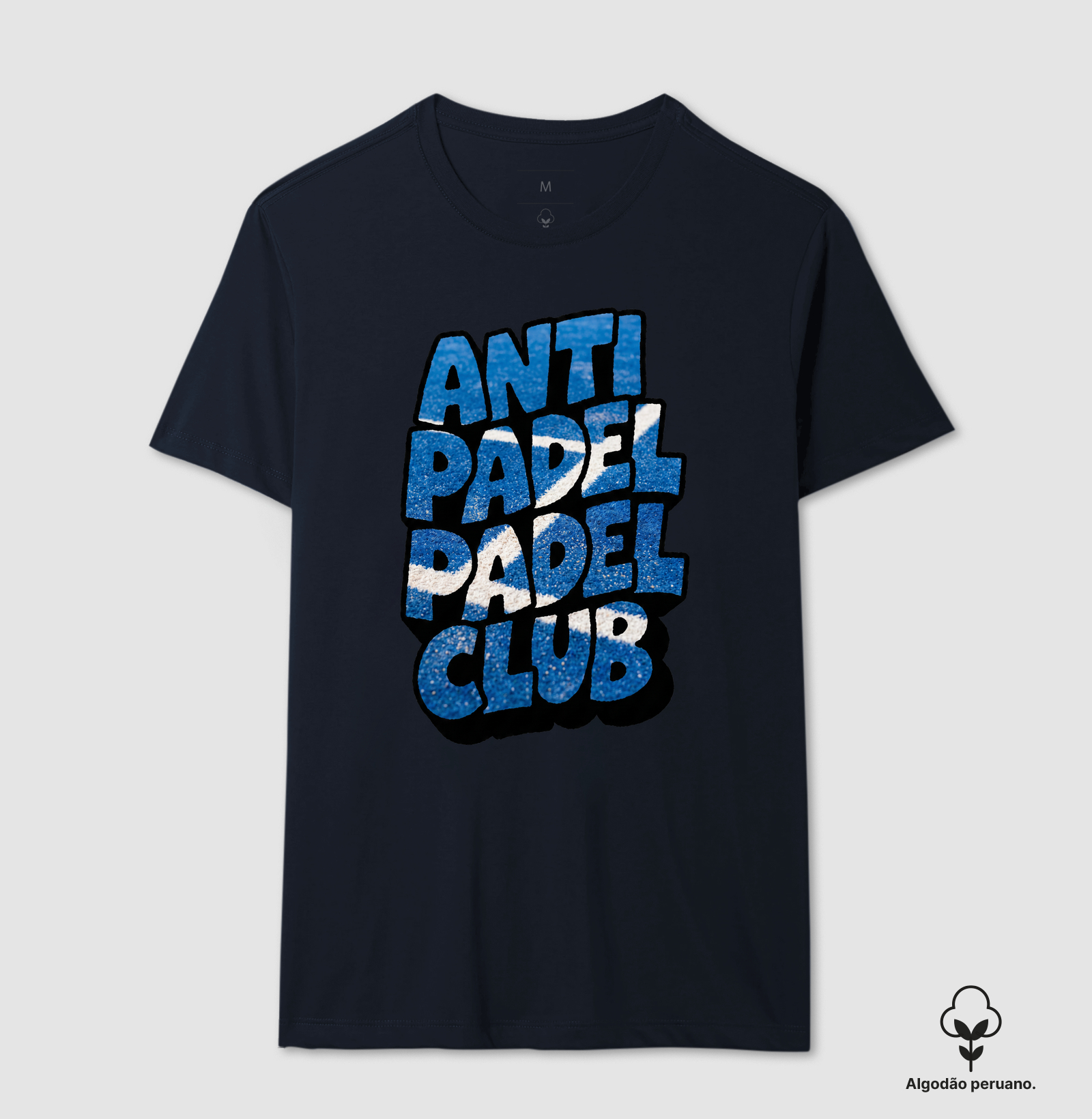 Camiseta Anti Padel Padel Club Quadra Azul - Imagem 4