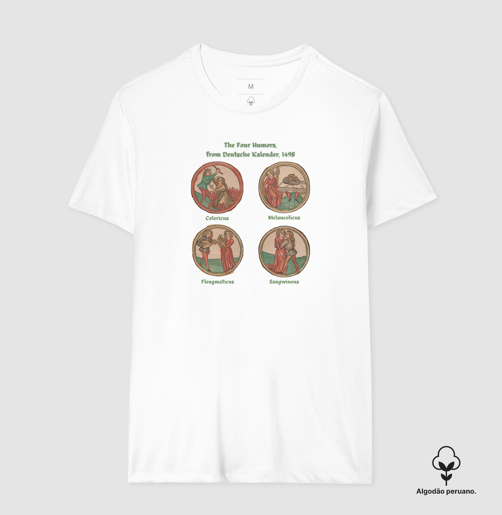 Camiseta de Algodão Peruano A Ciência dos Humores: Medicina Medieval - Imagem 6