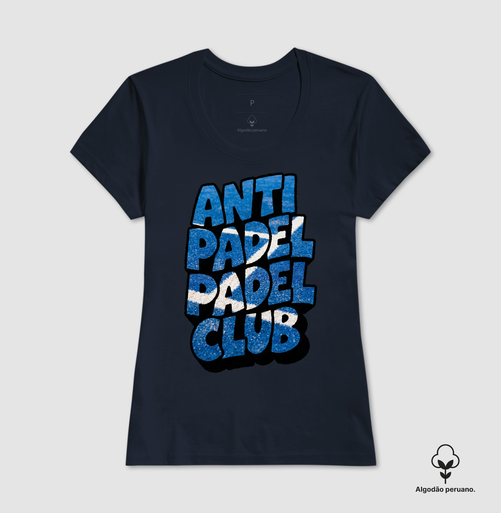 Camiseta Anti Padel Padel Club Quadra Azul - Imagem 8