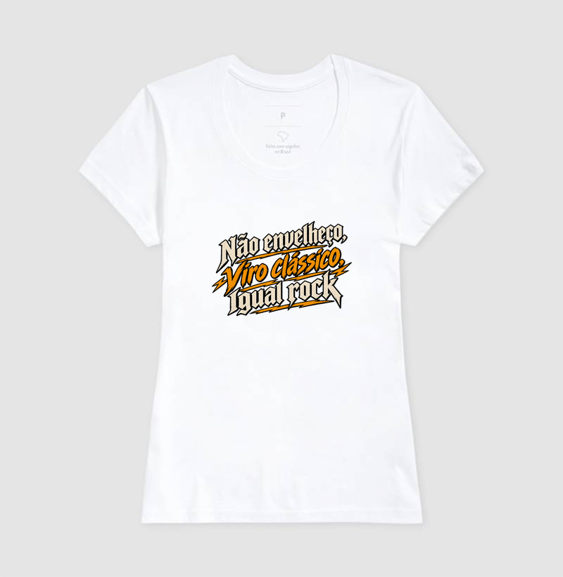 Camiseta Rock “Não Envelheço, Viro Clássico” - Imagem 5