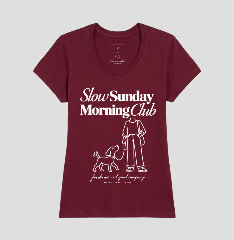 Camiseta Slow Sunday Morning Club - Imagem 19