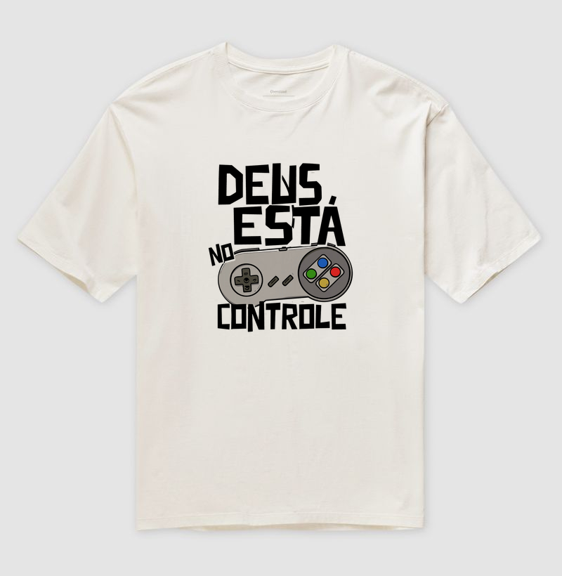 Camiseta Oversized Deus está no Controle Clássico - Imagem 3