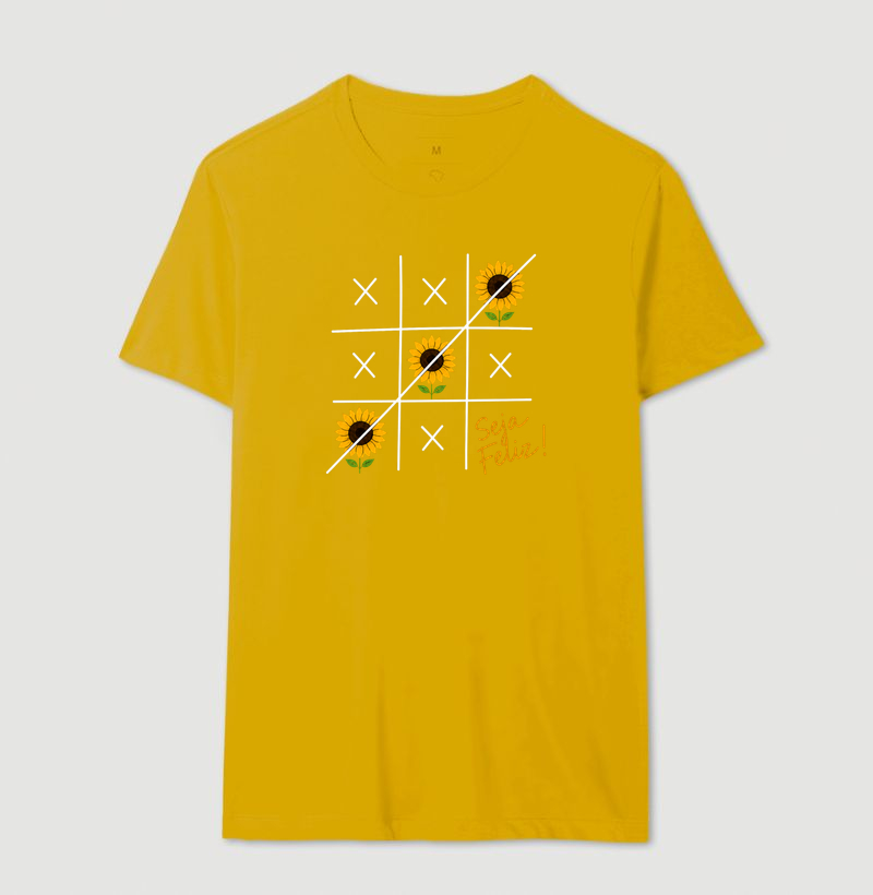 Camiseta Seja Feliz Girassol - Imagem 14