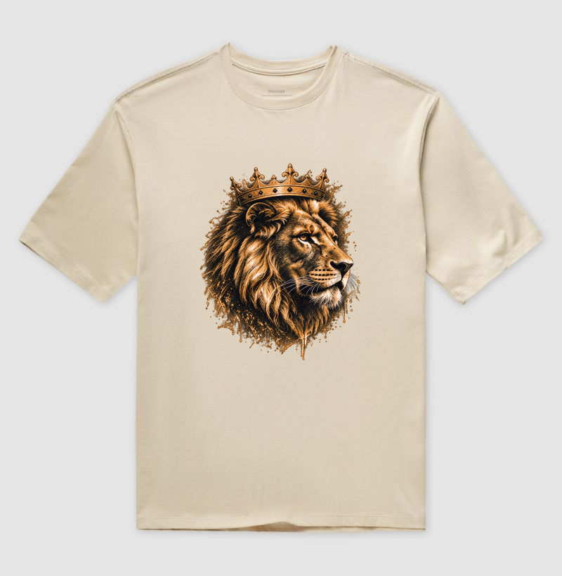Leão Coroado — Camiseta Oversized - Imagem 5