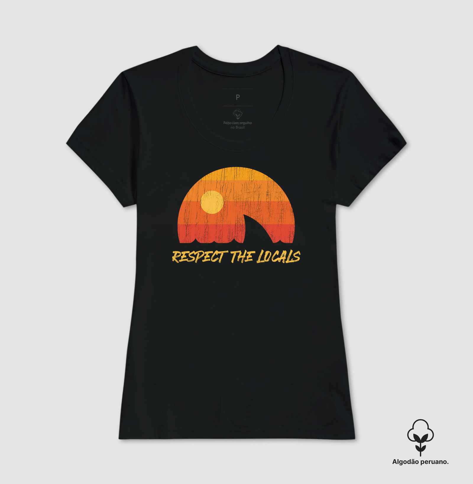 Camiseta Algodão Peruano Respeite os Moradores - Imagem 3