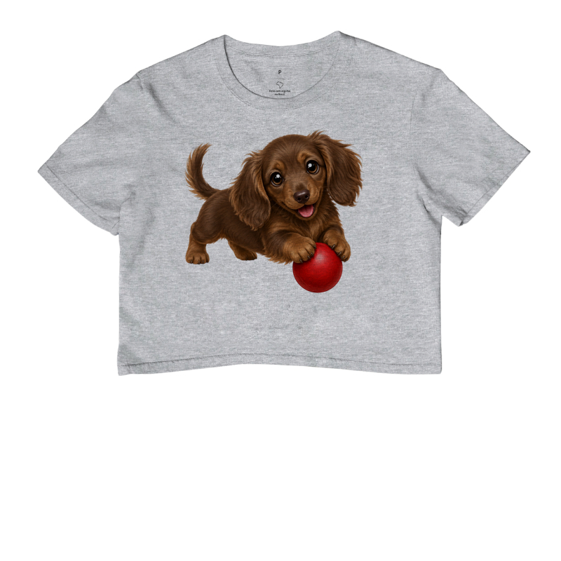 Dachshund Pelo Longo Marrom - Desenho Animado - Imagem 6