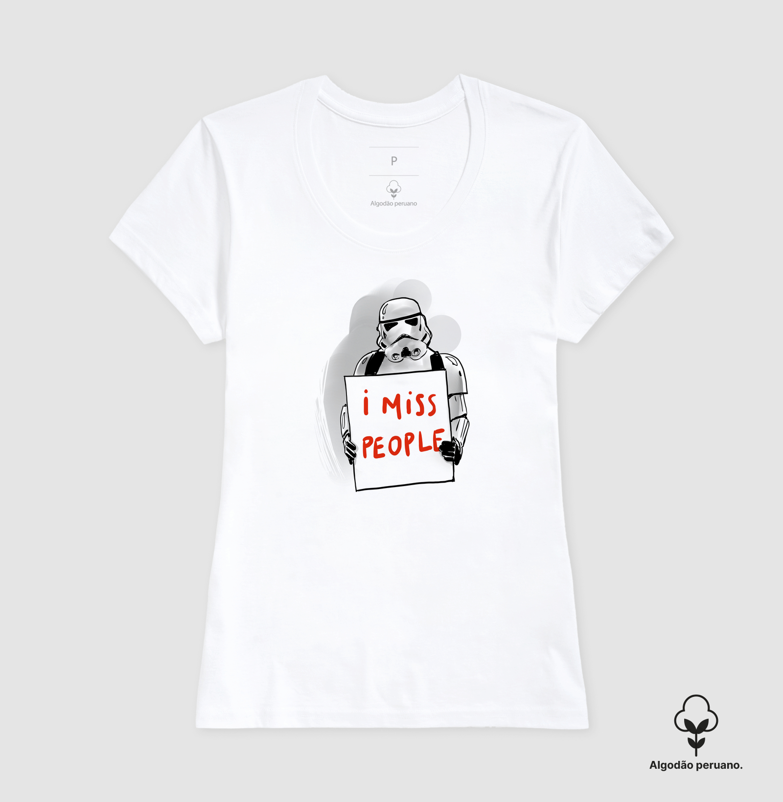 Camiseta I Miss People Algodão Peruano - Imagem 6