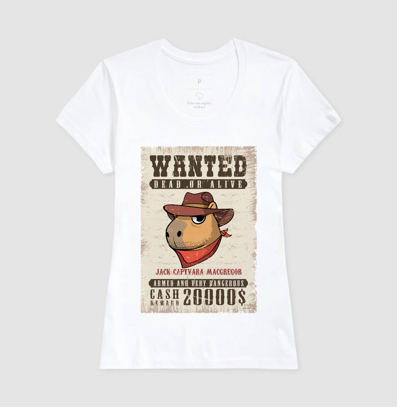 Camiseta Wanted Capivara - Imagem 5