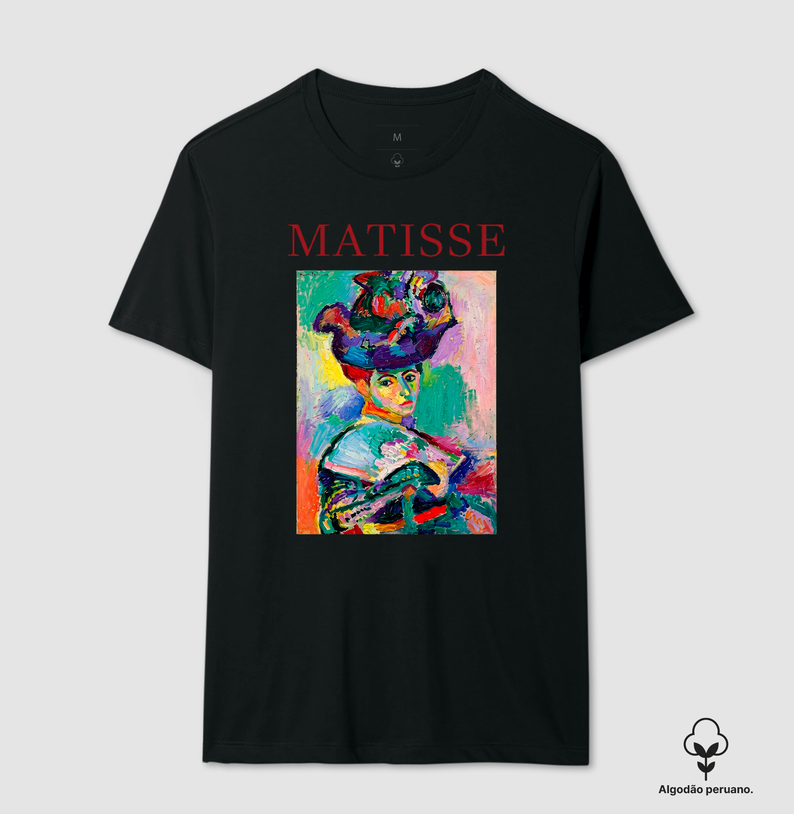 Camiseta Henri Matisse Woman with a Hat Art Premium - Imagem 2