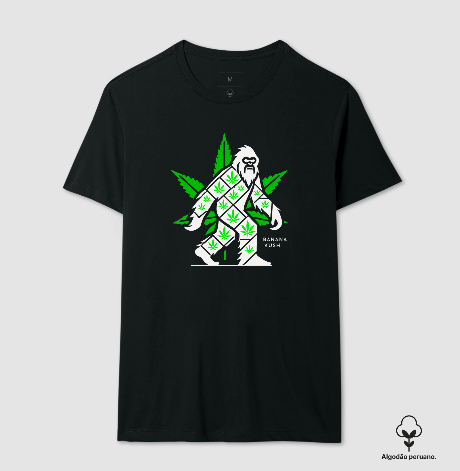 Monstro de Folhas (🌟algodão peruano)