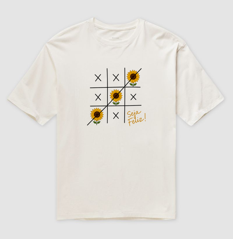Camiseta Seja Feliz Girassol - Imagem 4