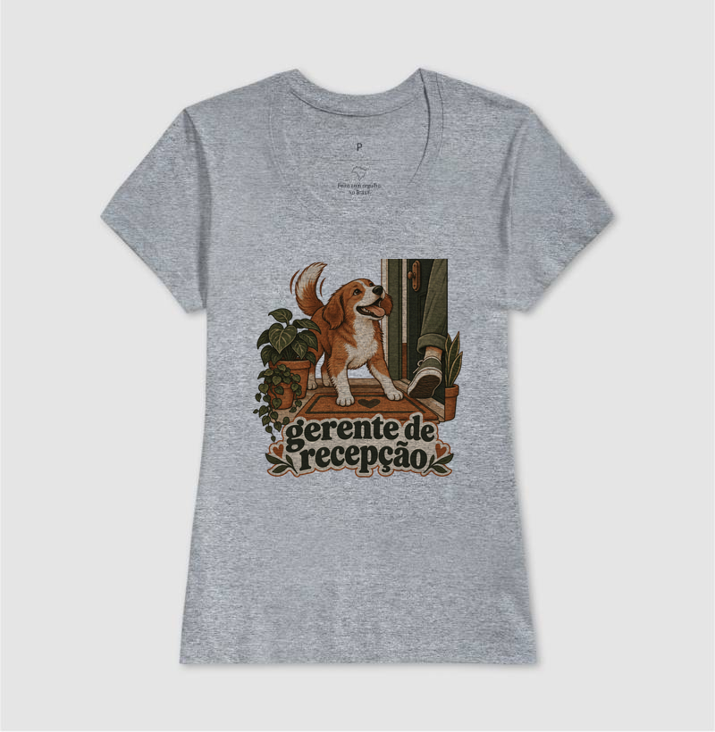 Camiseta Cachorro Recepção "gerente de recepção" | Pelo & Pano - Imagem 9