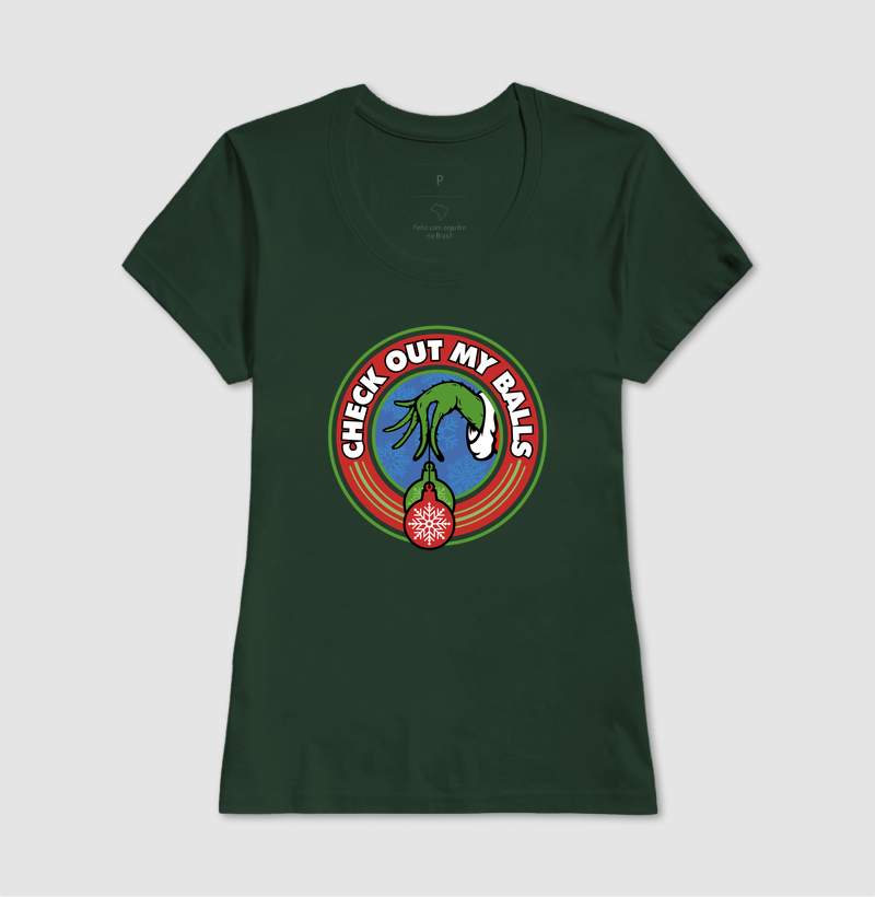 Camiseta Grinch Olha as Minhas Bolas - Imagem 13