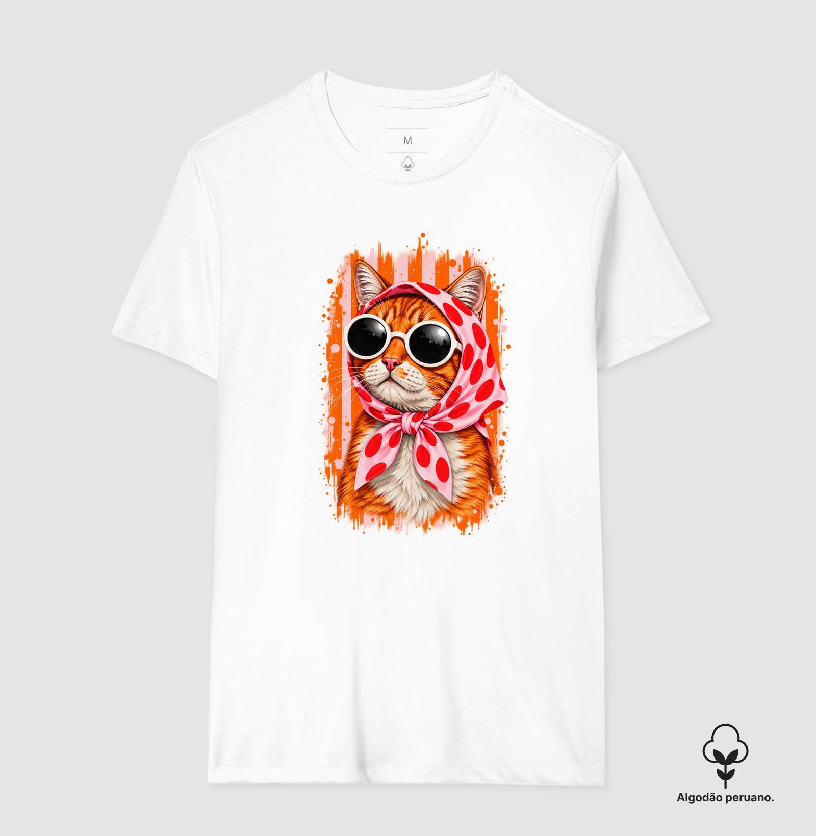 Gato Fashion Retrô Laranja  - Imagem 4