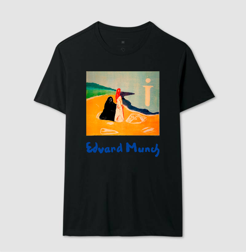 Camiseta Edvard Munch Duas Mulheres Na Praia - Imagem 2