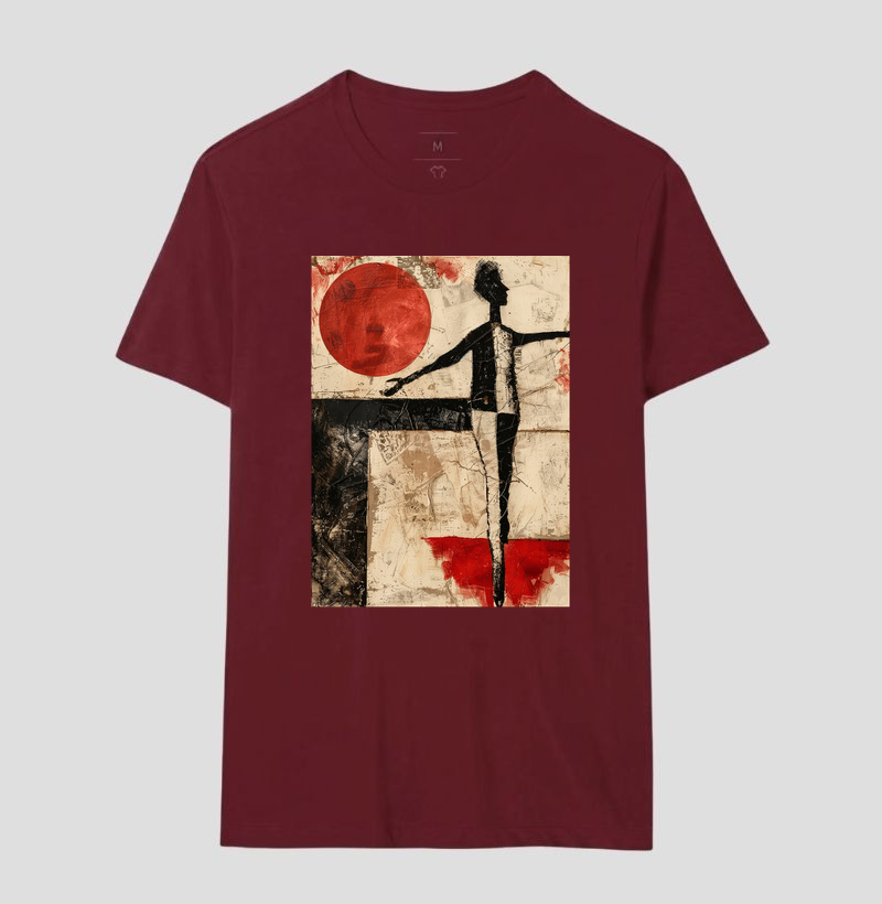 Camiseta Kurt Schwitters Geométrica Sol Vermelho - Imagem 18