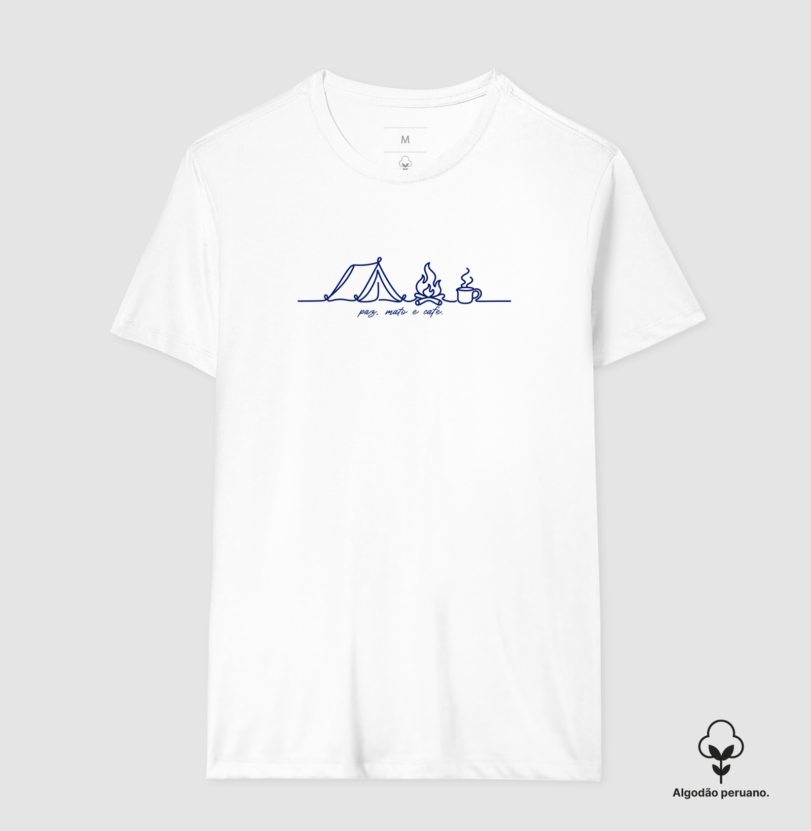 Camiseta Algodão Peruano Paz, Mato e Café – Camping e Natureza - Imagem 9