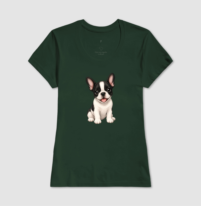 Bulldog (Buldogue) Francês Preto e Branco - Desenho Animado - Imagem 13