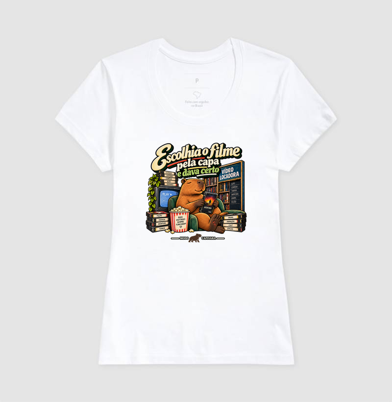 ESCOLHIA O FILME PELA CAPA E DAVA CERTO - Modo capivara - Camiseta - Imagem 7
